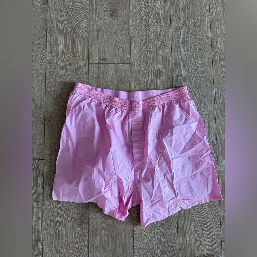 SKIMS Large Bubble Gum Cotton Sleep Boxer Short. 💕⚡️